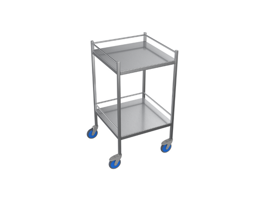 Nimble Instrument Trolley 490x490x970mm with Rails